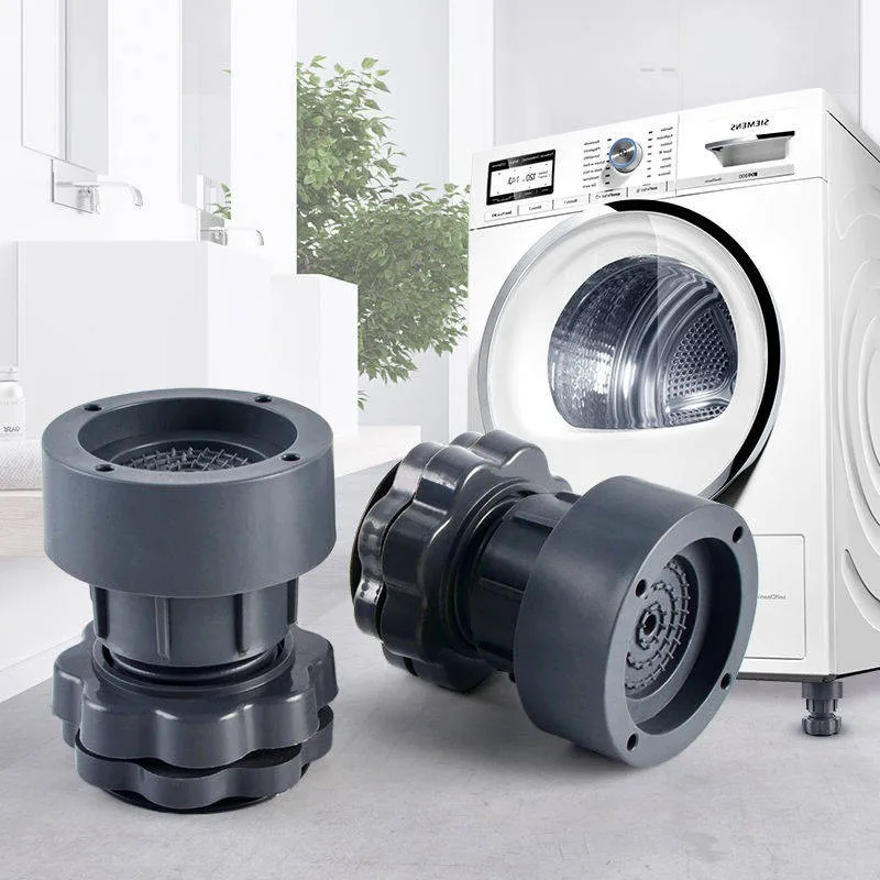 Anti-vibration pads under washing machine