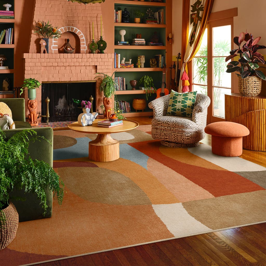 Thick area rug