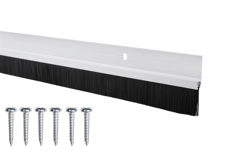 Door sweep with screws